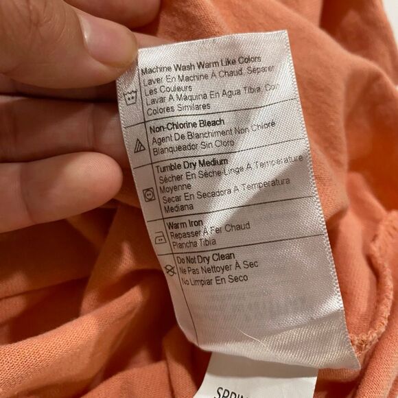 Carhartt Pocket T-Shirt 2X Loose Fit Orange Workwear Logo Tee Mens - Picture 9 of 9